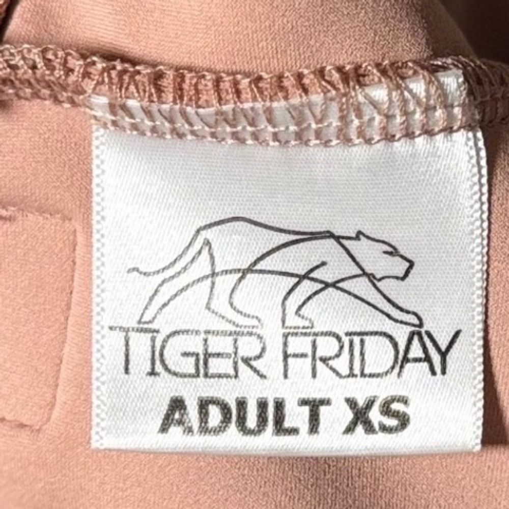 Tiger Friday Trina Leotard Women Adult XS Dusty Rose V-Back Dancewear Balletcore - Picture 4 of 5